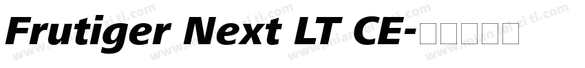 Frutiger Next LT CE字体转换